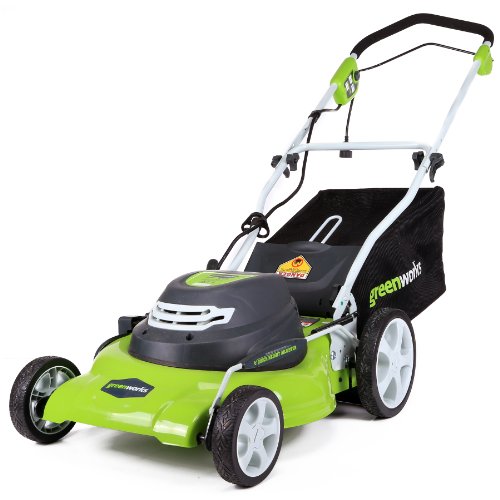 Greenworks 20-Inch 3-in-1  12 Amp Electric Corded Lawn Mower 25022