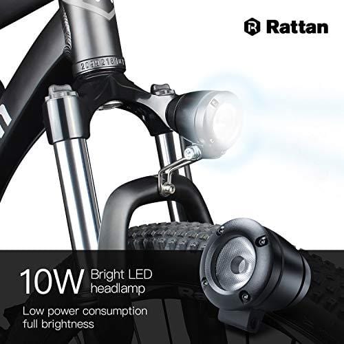Rattan 26 inch Aluminum Electric Mountain Bike Shimano 7 Speed E-Bike 36V 10.4Ah Lithium Battery 350W Electric Bicycle 26 inch Adult Assisted E-Bike