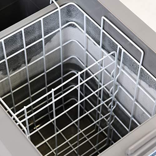 COSTWAY 54 Quart Portable Refrigerator/Freezer Compact Vehicle Car Mini Fridge Electric Cooler for Truck Party, Travel, Picnic Outdoor, Camping（-4°F to 50°F）(Black and Grey)