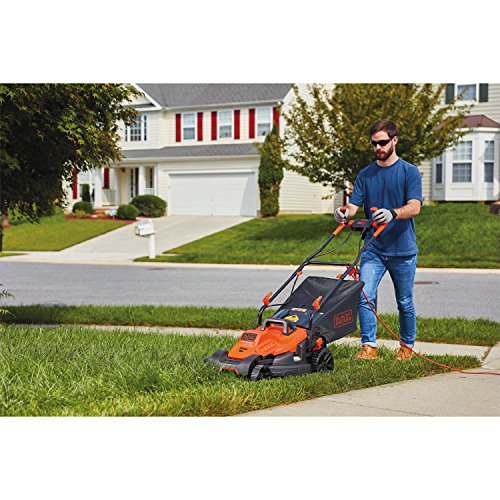 BLACK+DECKER Electric Lawn Mower, 10 -Amp, 15-Inch (BEMW472BH)