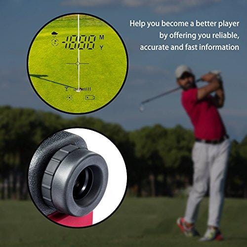 SMARTSEK Golf Rangefinder Laser Distance Finder for Hunting Golf Waterproof Portable Range Finder Battery Included
