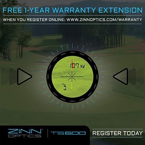 Zinn Optics TS600 Golf Rangefinder – 600 Yard Laser Range Finder with Target Sensor