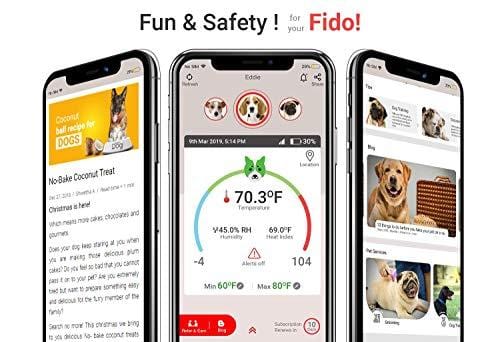 RV PetSafety | Pet Monitor 4G Powered by Verizon Cellular - No WiFi Needed - Pet Environment Temperature & Humidity Monitor - 24/7 Alerts - Built with Digital Display & GPS Tracking