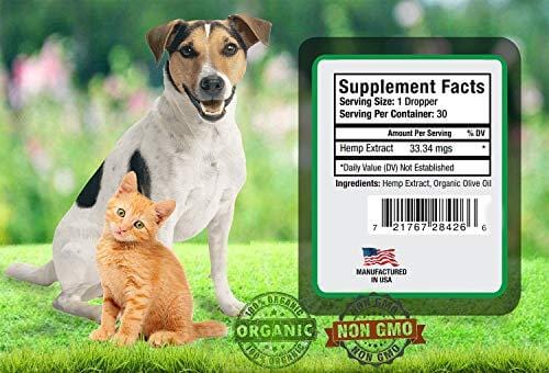Gold Label Hemp Seed Oil for Dogs and Cats, 1000mg – Anxiety Relief & Joint Health, All Natural Anti-Inflammatory for Pain & Discomfort, Omega 3, 6, 9, Food Grade Supplement | USA Made, 1Fl Oz