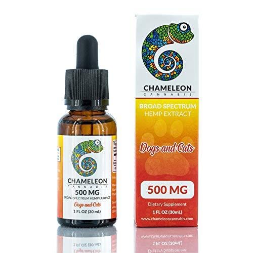 Hemp Extract Oil for Dog and Cats - 500mg - For Separation Anxiety | Pain Relief | Calming | Joint Support | Organic | Non-GMO | Made in the USA - 30mL