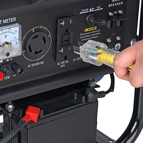 DuroMax Hybrid Dual Fuel XP4400EH 4,400-Watt Portable Generator