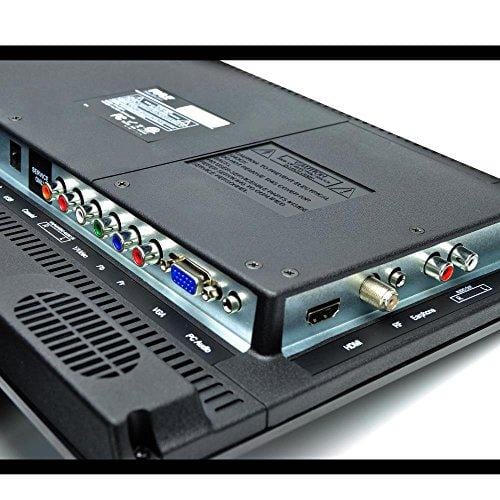 Pyle 21.5" 1080p LED TV, Multimedia Disc Player, Ultra HD TV, LED Hi Res Widescreen Monitor w/ HDMI Cable RCA Input, LED TV Monitor, Audio Streaming, Mac PC, Stereo Speakers, Wall Mount (PTVDLED22)