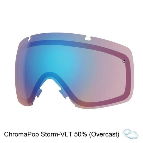 Smith Optics I/O Adult Replacement Lens Snow Goggles Accessories - Chromapop Storm Rose Flash/One Size