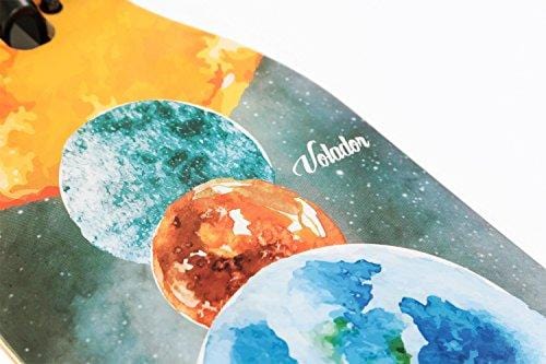 VOLADOR 42inch Freeride Longboard Complete Cruiser (Drop Through Deck - Camber concave)(Solar)