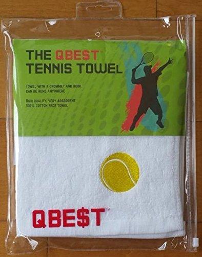 Best Seller TENNIS TOWEL with Hook, - Stays Clean, cotton, super absorbent, can be hung, with clip, White [product _type] QBE$T - Ultra Pickleball - The Pickleball Paddle MegaStore