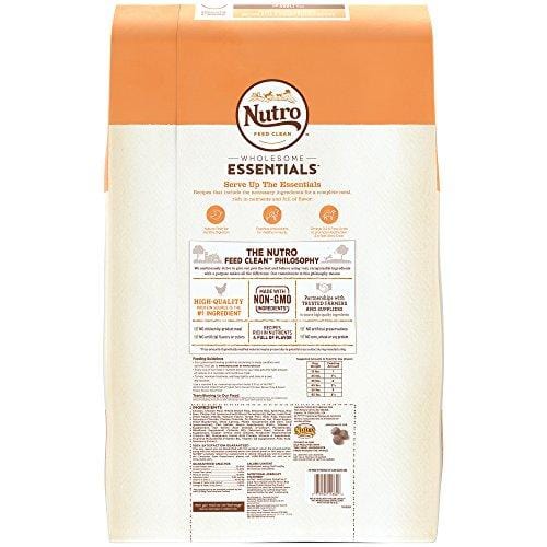 NUTRO WHOLESOME ESSENTIALS Natural Adult Dry Dog Food Farm-Raised Chicken, Brown Rice & Sweet Potato Recipe, 30 lb. Bag
