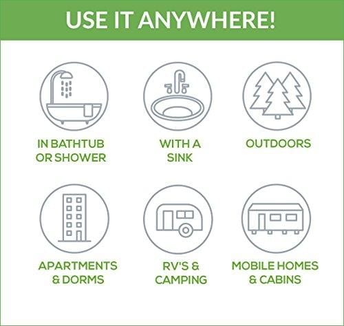 Lavario Portable Clothes Washer (Manual Non-Electric Portable Washing Machine for Camping, Apartments, RV's, Delicates)