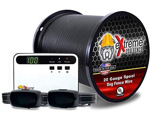 Electric Dog Fence Basics Underground Dog Fence Containment System for Easy Setup and Most Complete DIY Pet Safety Solution - 2 Dog | 500 Feet Reliable Boundary Wire