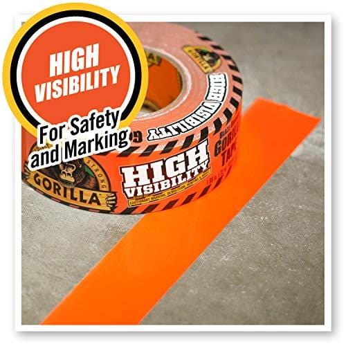 Gorilla Tape, High Visibility Duct Tape, 1.88" x 35 yd, Blaze Orange, (Pack of 1) [product _type] Gorilla - Ultra Pickleball - The Pickleball Paddle MegaStore