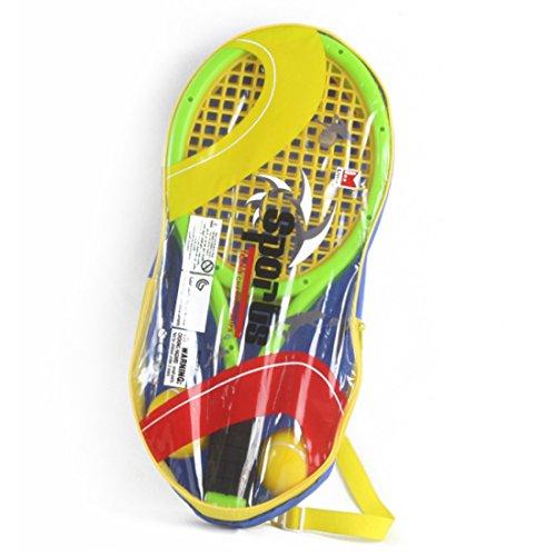 Lingxuinfo Kids Tennis Rackets Tennis Racquet Play Game Beach Toys Badminton Set for Kids with 2 Rackets