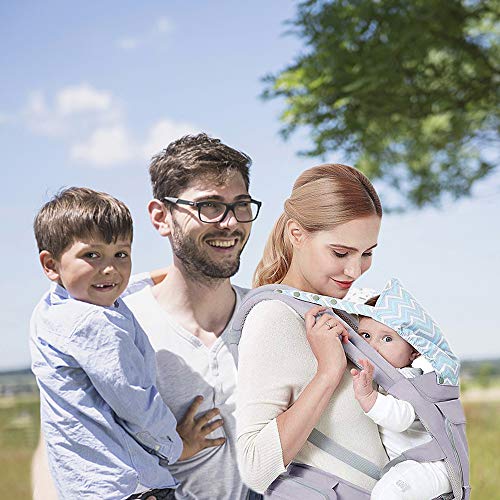 3D Baby Hip Carrier All Season Baby Sling with 9 Carry Positions Truly Hands-Free for Easy Breastfeeding, No Infant Insert Needed, One Size Fits All -Adapt to Newborn, Infant & Toddler, Great Hiking