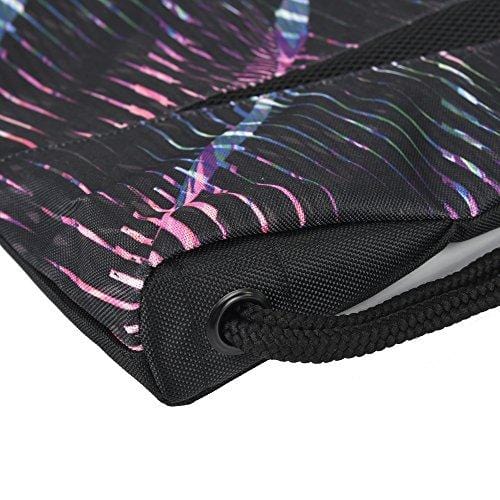 Saigain Sport Gym Sack Large Drawstring Backpack Bag Sackpack with Zipper for Men & Women (Stripe Static Pink)