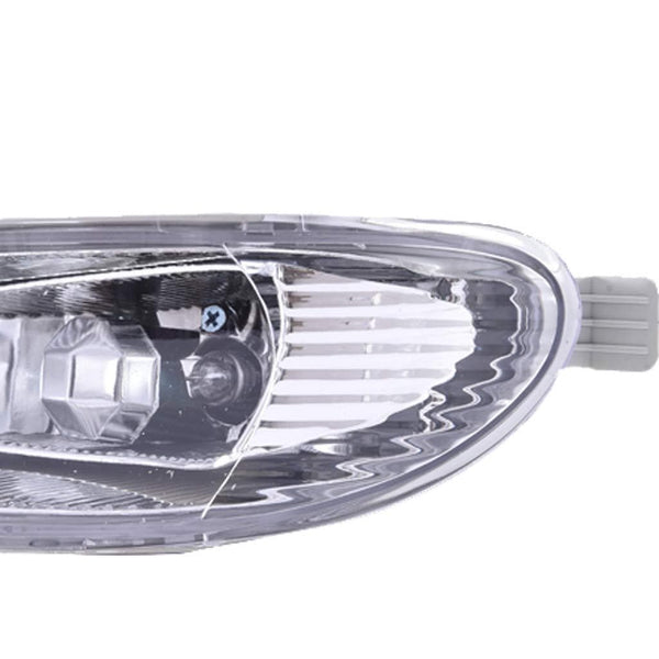 shamoluotuo Clear Fog Lights Kit for 2002-2004 Toyota Camry/2005-2008 Corolla w/ Chrome Cover Black Bezel Wiring Switch Bulbs Left & Right Bumper Driving Assembly Lamps OEM Requirements (White)