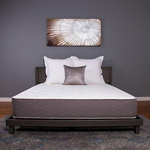 Dreamfoam Bedding Dream 9-Inch Two-Sided Medium Firm Pocketed Coil Mattress, Short Queen- Made in the USA