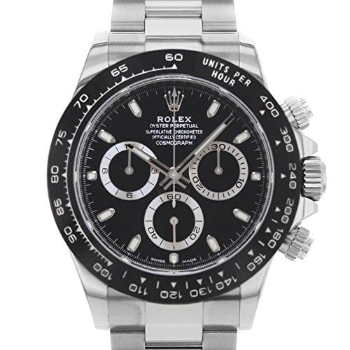 ROLEX Cosmograph Daytona Black Dial Stainless Steel Oyster Men's Watch 116500