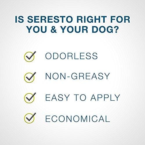 Seresto flea collar for dogs, 8-month flea and tick prevention for dogs over 18 lbs