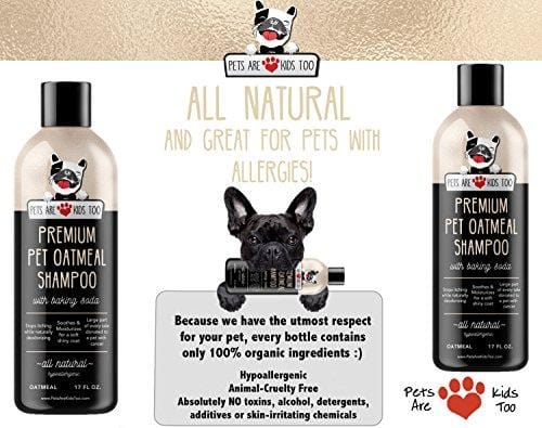 Pet Oatmeal Anti-Itch Shampoo & Conditioner In One! Smelly Puppy Dog & Cat Wash, ALL NATURAL & Hypoallergenic! Provides Relief For Allergies, Itchy, Dry, Irritated Skin!! Smells Amazing! (1 btl)