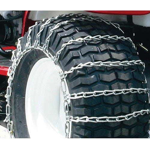OakTen Set of Two Snow Tire Chains for Lawn Tractor Snowblowers Repl Husqvarna 531 030 116, 531030116 (13"X4"X6")