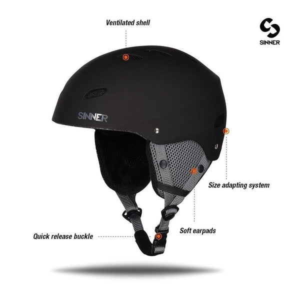 SINNER Ski & Snowboard Helmet for Men and Women in Unisex Adult & Youth Snow Protection for Skiing & Snowboarding - Lightweight & Comfortable with Adjustable fit