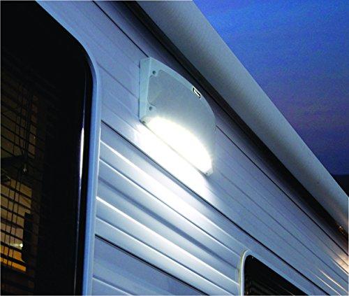 KING RVM2000 Premium Bluetooth Outdoor Speaker with Multi-Color LED Light and App Control - White