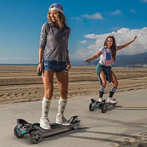 TOMOLOO Electric Skateboard and Three Wheels Electric Skateboard for MAX 265 lbs and Smart Electric Scooter Motorized Longboard with UL2272 Certified for Adults and Children
