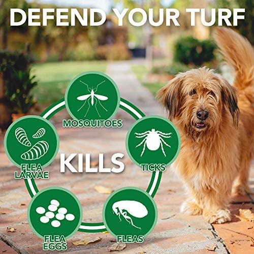 Vet's Best Flea and Tick Yard and Kennel Spray | Yard Treatment Spray Kills Mosquitoes, Fleas, and Ticks with Certified Natural Oils | Plant Safe with Ready-to-Use Hose Attachment | 32 Ounces
