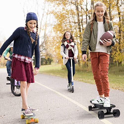 Hiboy S11 Electric Skateboard with Wireless Remote, Longboard Single Hub Motor, Light Weight 7.94LBS, Top Speed 12.4MPH, Range 7 Miles, for Youths and Students(Upgraded Version)
