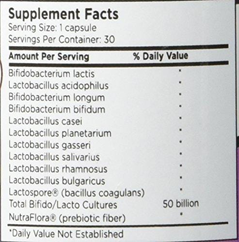 Probiotic BIOPRO 50 Billion CFU with 11 Strains + Prebiotic Supplement for Women, Men & Children | Guaranteed Potency - Shelf Stable Acidophilus Probiotic | Vegan, Dairy Free | 30 Veggie Capsules