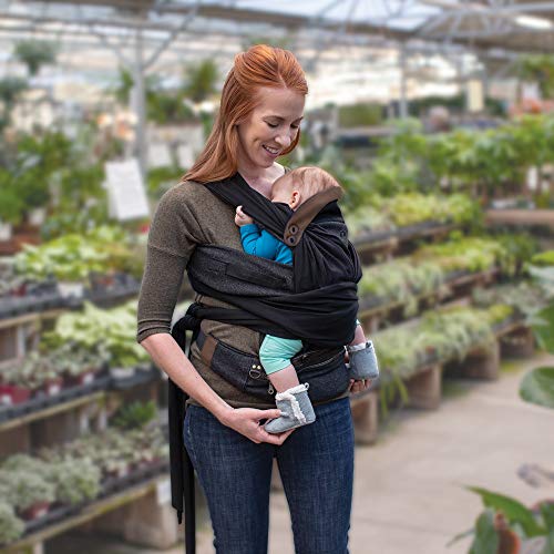 Boppy ComfyChic Baby Carrier, 4 Carrying Positions, Charcoal