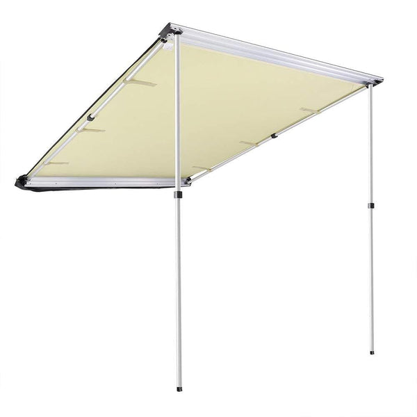 Yescom 4.6x6.6' Car Side Awning Rooftop Pull Out Tent Shelter PU2000mm UV50+ Shade SUV Outdoor Camping Travel Beige