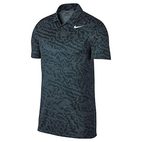 Nike Dry Fit Breathe Jacquard Golf Polo 2017 Armory Navy/White X-Large