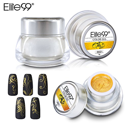 Elite99 Gel Nail Polish 3D Painting Nail Gel Soak Off UV LED 4PCS DIY Manicure Nail Art Decoration 8g