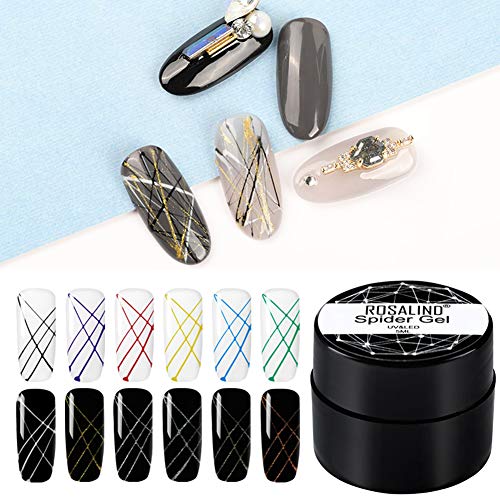 Braceus DIY Pulling Line Silk Spider Painting Drawing Gel UV Nail Art Lacquer Varnish 21