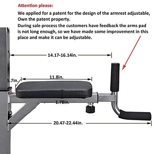 RELIFE REBUILD YOUR LIFE Power Tower Workout Dip Station for Home Gym Strength Training Fitness Equipment Newer Version