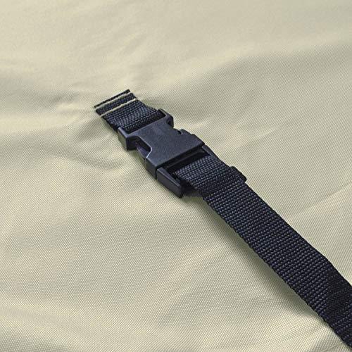 Explore Land 100% Waterproof Golf Cart Cover Universal Fits for 4 Passenger Yamaha Club Cart EZGO Golf Cart (Light Tan)