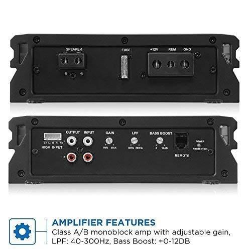 Belva 1200 watt Complete Subwoofer Package Includes Two (2) 12-inch Subwoofers in Ported Box, Monoblock Amplifier, Amp Wire Kit [BPKG212v2]