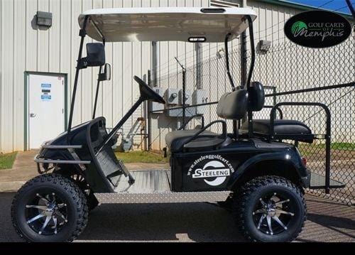 EZGO TXT Electric Golf Cart 2001-2013 6" STEELENG Lift Kit + 12" Steeleng Wheels and 23" All Terrain Tires - Set of 4 (GOLF CART NOT INCLUDED) [product _type] Golf Cart Tire Supply - Ultra Pickleball - The Pickleball Paddle MegaStore