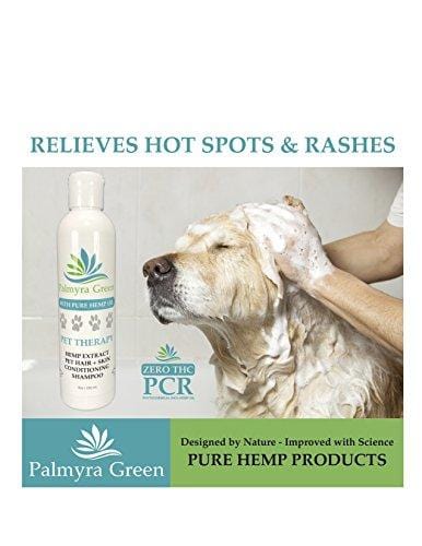 Pet Therapy Hemp Oil Extract Shampoo & Conditioner - Cats & Dogs - Relieves Stress, Hydrates Skin, Soothes Aching Muscles, Cleans/Softens Fur - Relieves Itching, Hot Spots & Rashes.