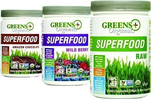 Greens Plus Organics Super-Food Raw | Non GMO | Dietary Supplement Greens Powder - 8.46 oz