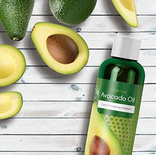 Pure Avocado Oil Natural Moisturizer for Face and Body Anti Aging Skin Care and Hair Care Treatment for Dry Skin and Dull Hair with Nourishing Fatty Acids for Soft Supple Skin and Thick Glossy Hair
