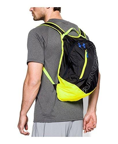 Under Armour Packable Backpack, Black (004)/White, One Size