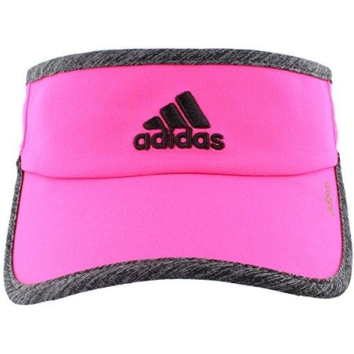 adidas Women's Adizero Ii Visor, Shock Pink/Dark Grey Heather/Black, One Size