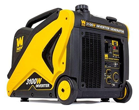 WEN 56310i CARB Compliant Inverter Generator with Built-in Wheels and Handle, 3100W