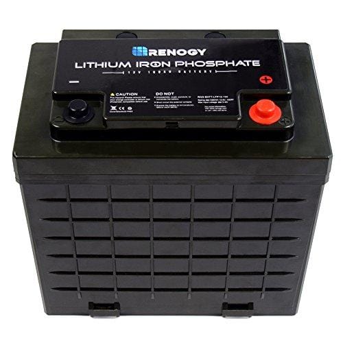 Renogy Lithium-Iron Phosphate Battery 12 Volt 100Ah for RV, Solar, Marine, and Off-grid Applications
