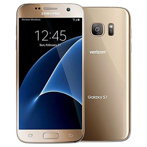 Samsung Galaxy S7 G930V 32GB, Verizon, Gold Platinum, Unlocked Smartphones (Renewed)